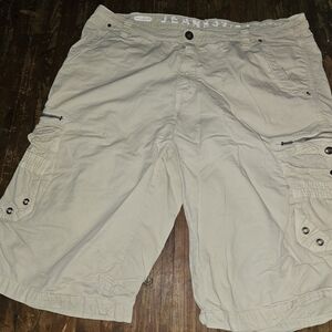Men's Beige Cargo Shorts